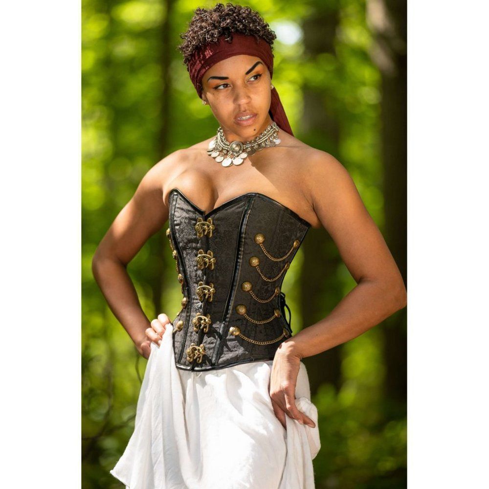 Corset Story Steampunk Corset With Chains Renaissance Gothic Cosplay Victorian